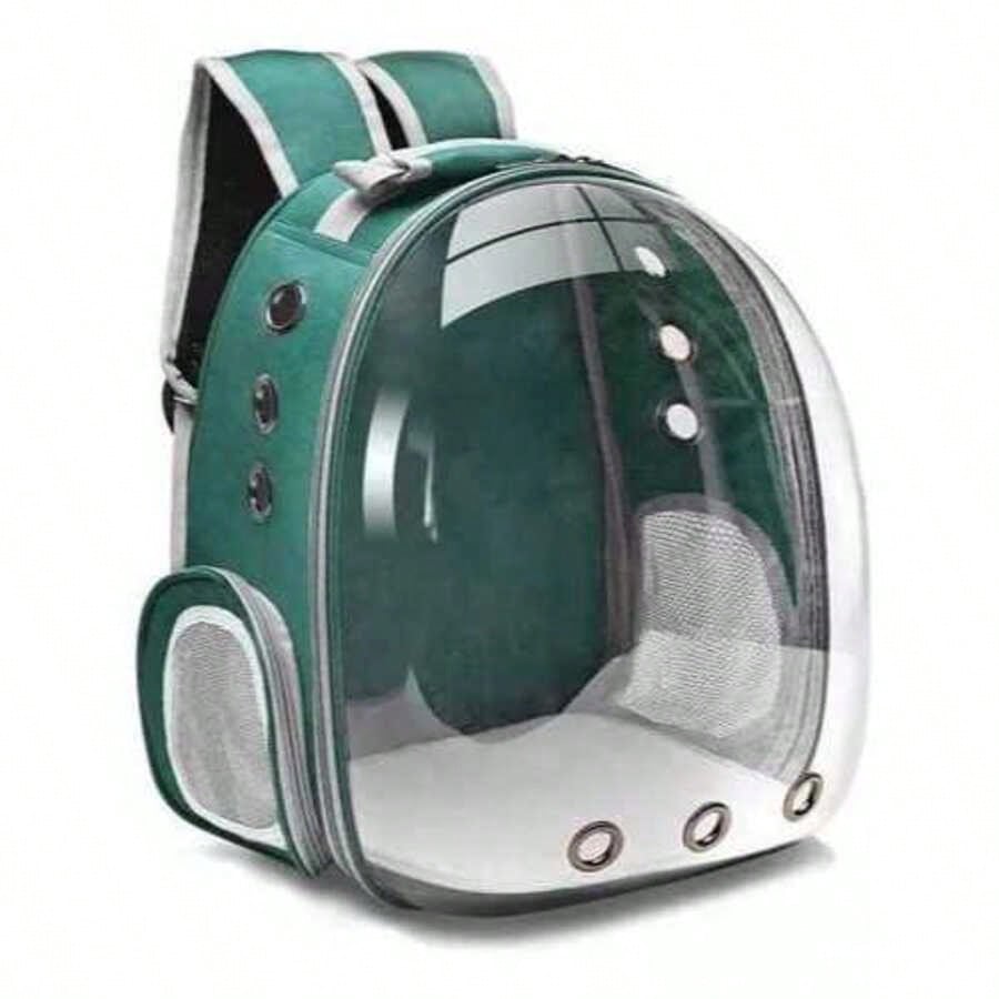 Mochila Astronauta Transparente Visão Passeio Respirável Para Gato Animais