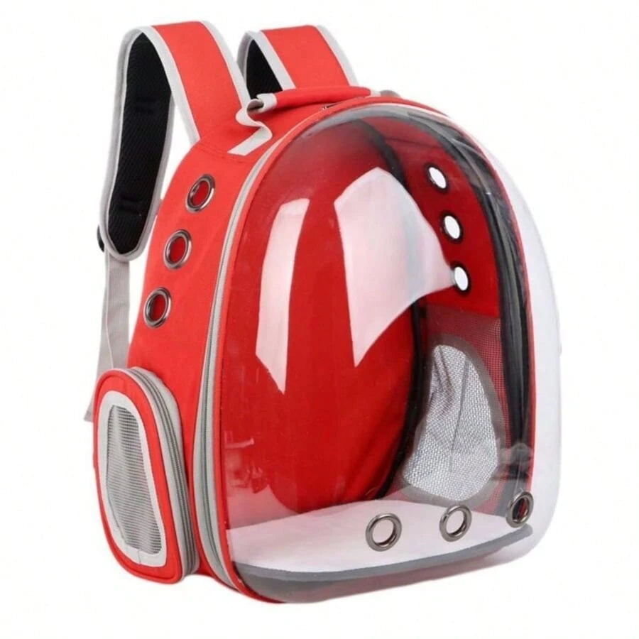 Mochila Astronauta Transparente Visão Passeio Respirável Para Gato Animais