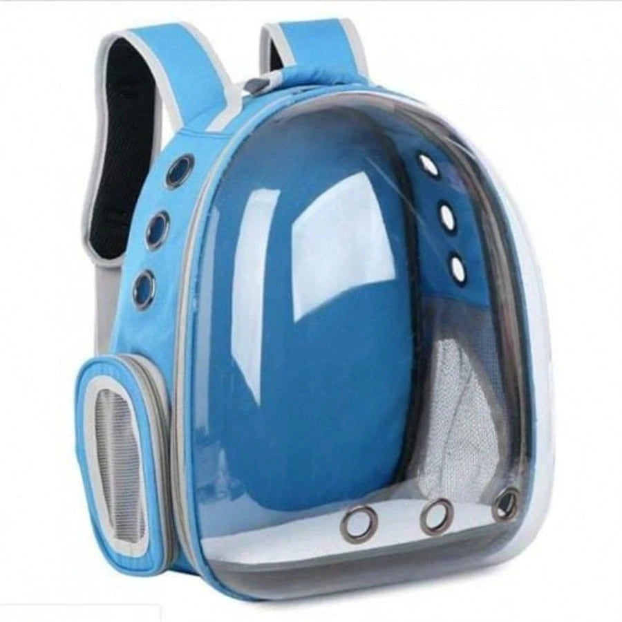 Mochila Astronauta Transparente Visão Passeio Respirável Para Gato Animais