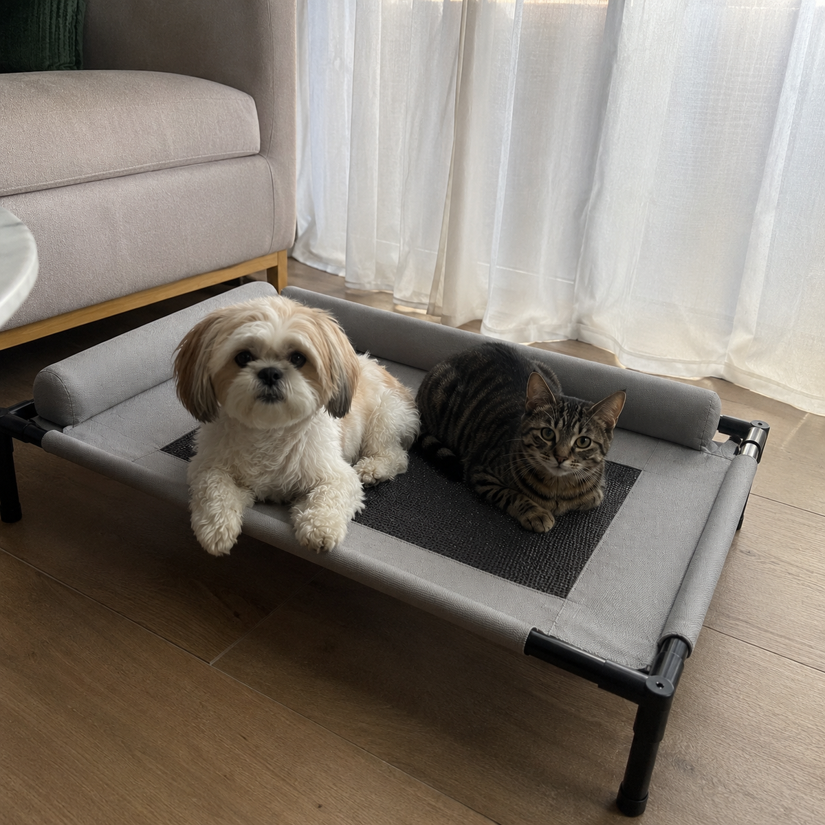 Cama Elevada Refrescante para Cães e Gatos