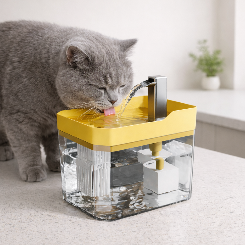 Fonte Automática para Pets com Filtro 1.5L | Bomba Silenciosa