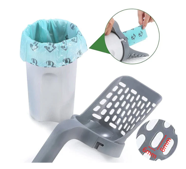 Pá Higiênica com Dispenser para Gatos