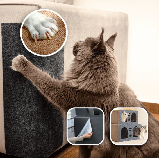 Arranhador Adesivo Premium para Gatos – Protege Móveis