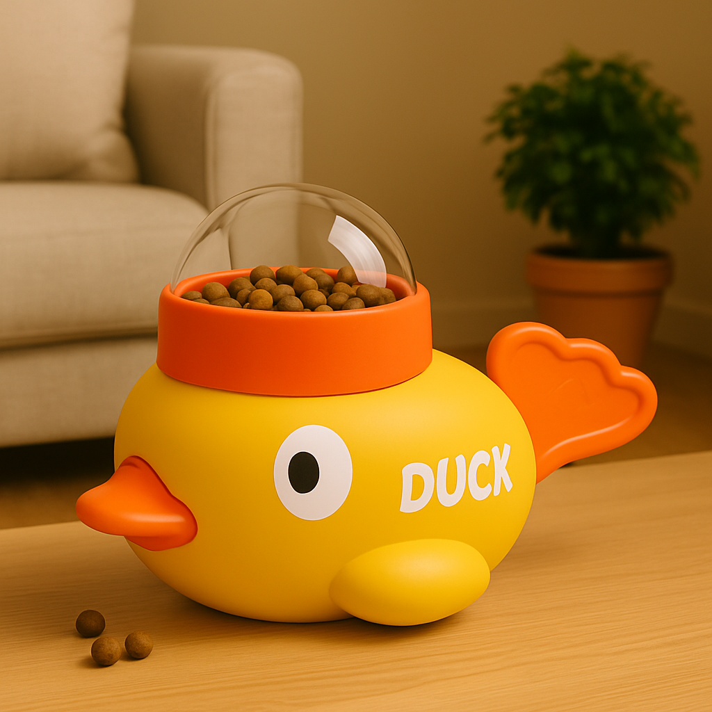 Comedouro Inteligente para Pets – Formato de Pato