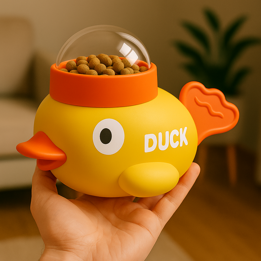 Comedouro Inteligente para Pets – Formato de Pato