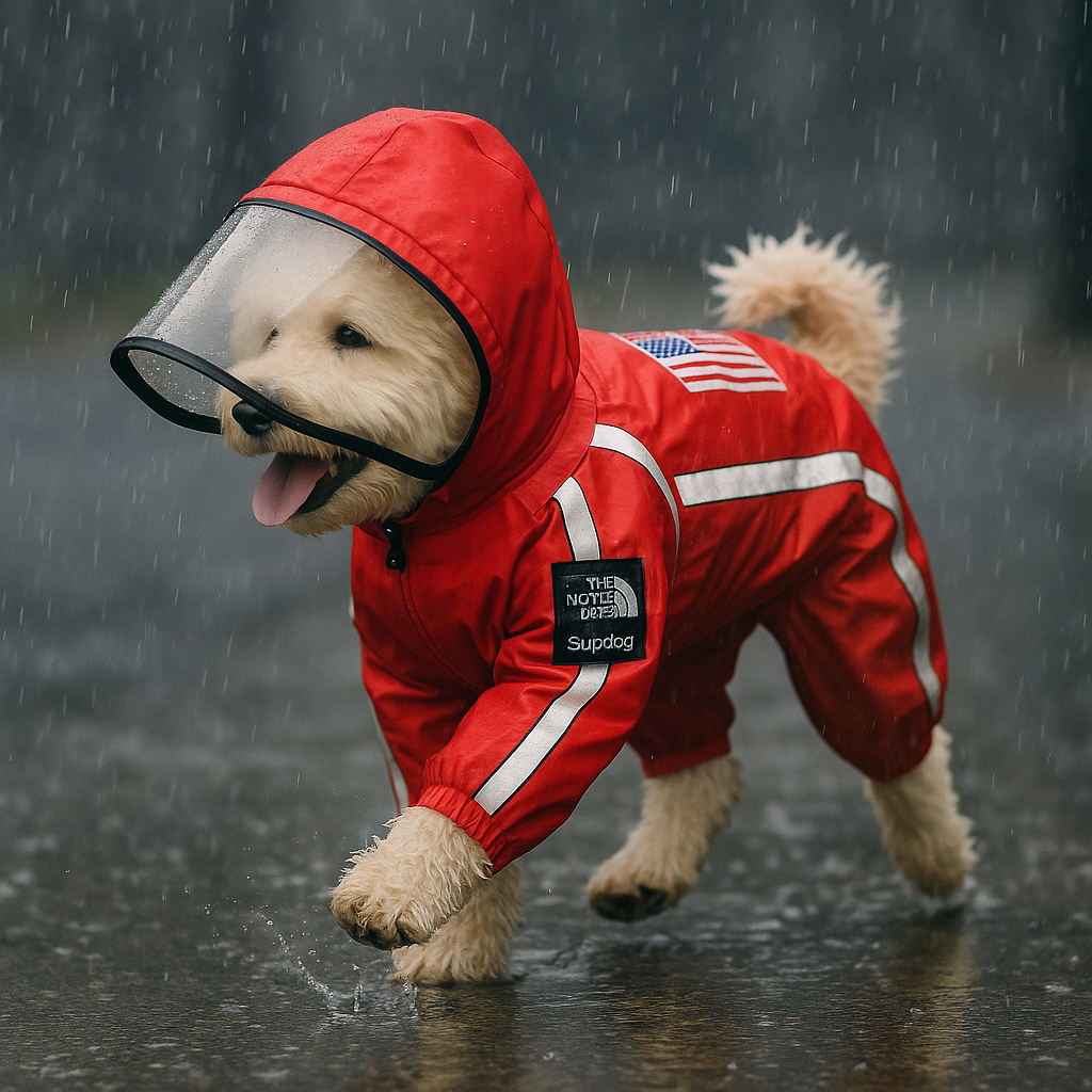 Capa de Chuva The Dog Face para Cachorros