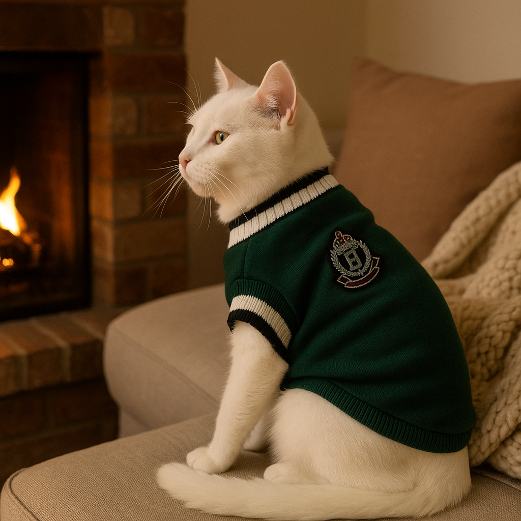 Pulôver Pet College Verde – Inverno Quentinho com Estilo