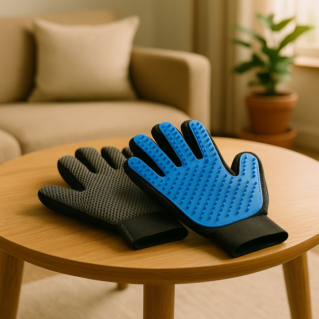 Luva Tira Pelos Magnética para Pets