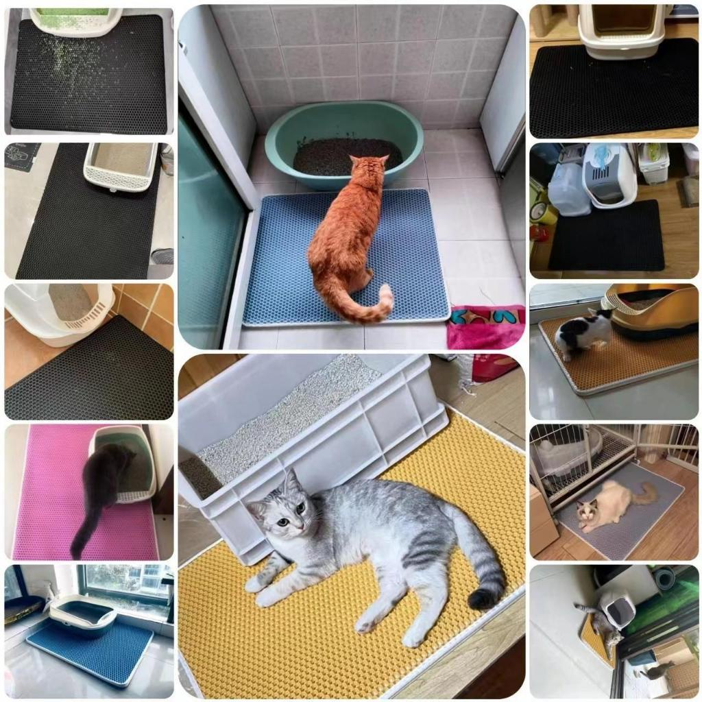 Tapete Higiênico EVA Coletor de Areia Para Gato Lavável Dupla Camada