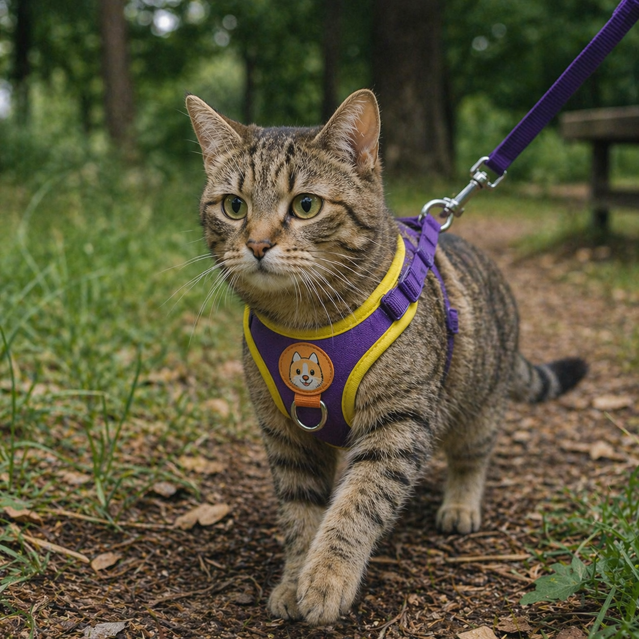 Coleira Peitoral Antipuxão com Guia – Para Cães e Gatos