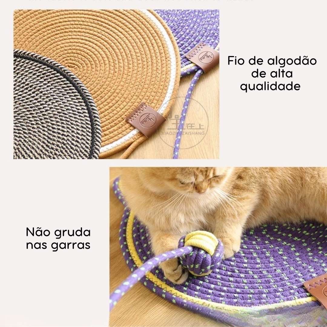 Tapete Arranhador Interativo para Gatos e Brinquedo