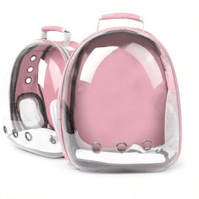 Mochila Astronauta Transparente Visão Passeio Respirável Para Gato Animais