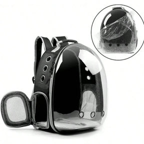 Mochila Astronauta Transparente Visão Passeio Respirável Para Gato Animais