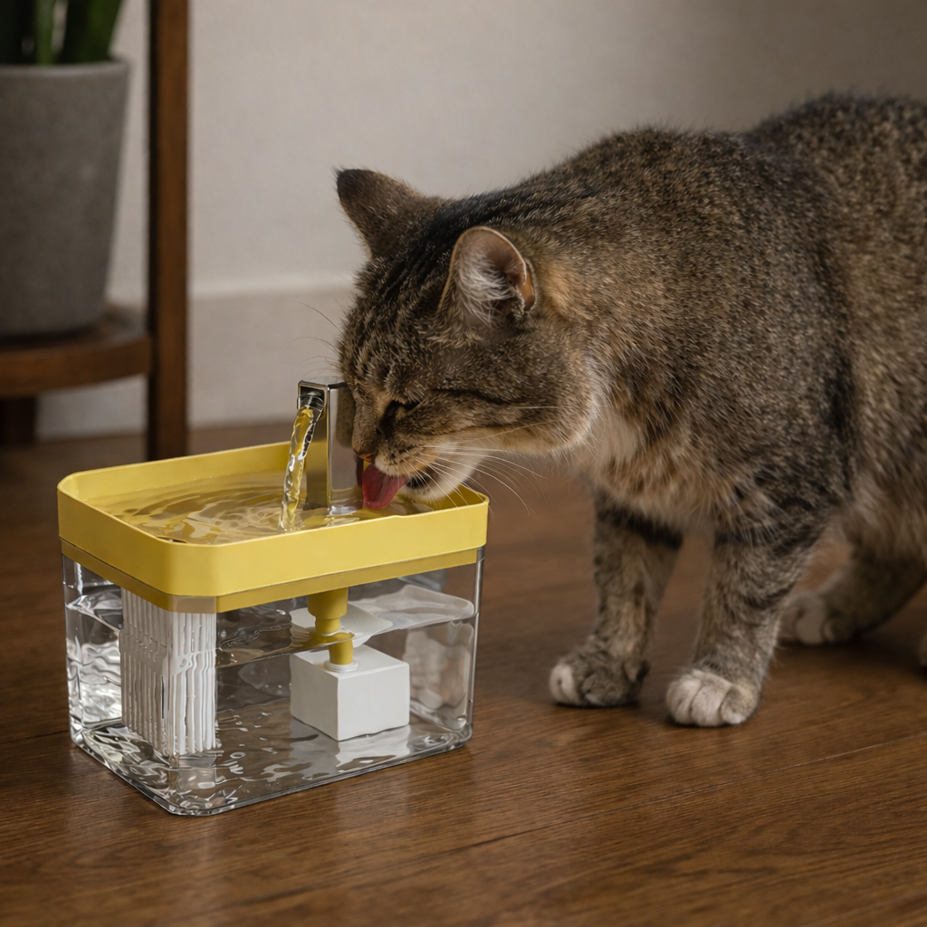 Fonte Automática para Pets com Filtro 1.5L | Bomba Silenciosa