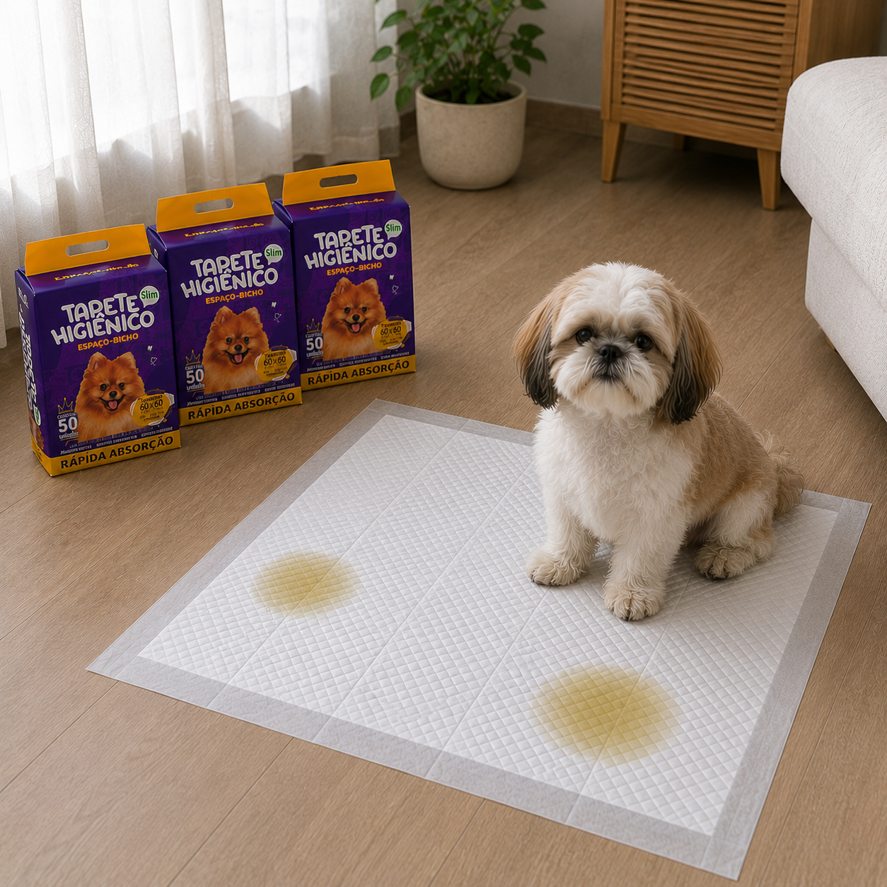 Tapete Higiênico Super Absorvente | 50 Unidades