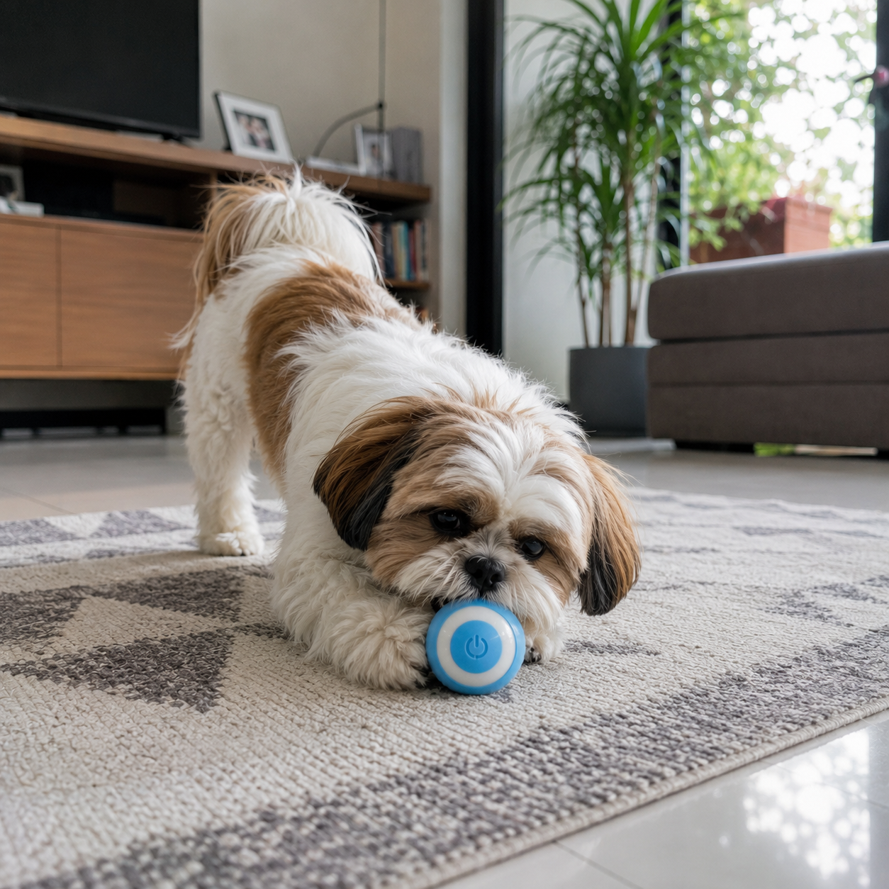 Bolinha Interativa Inteligente PetSmart™ – Diversão Sem Fim para Cães e Gatos!
