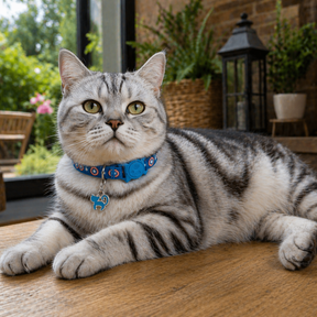 Coleira Antienforcamento Ajustável para Gatos - Estampa de Personagem