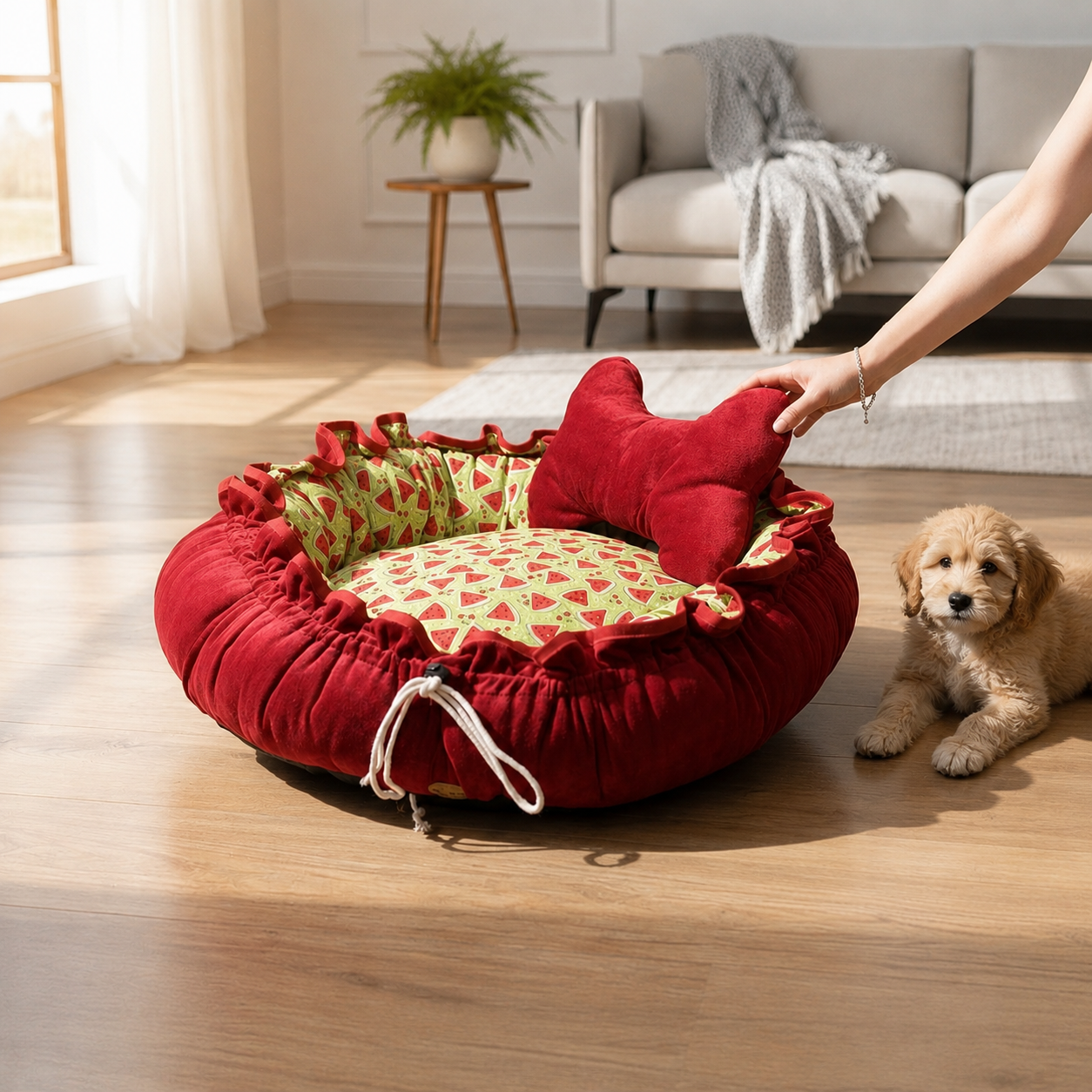 Cama Dupla Face Ajustável para Pet