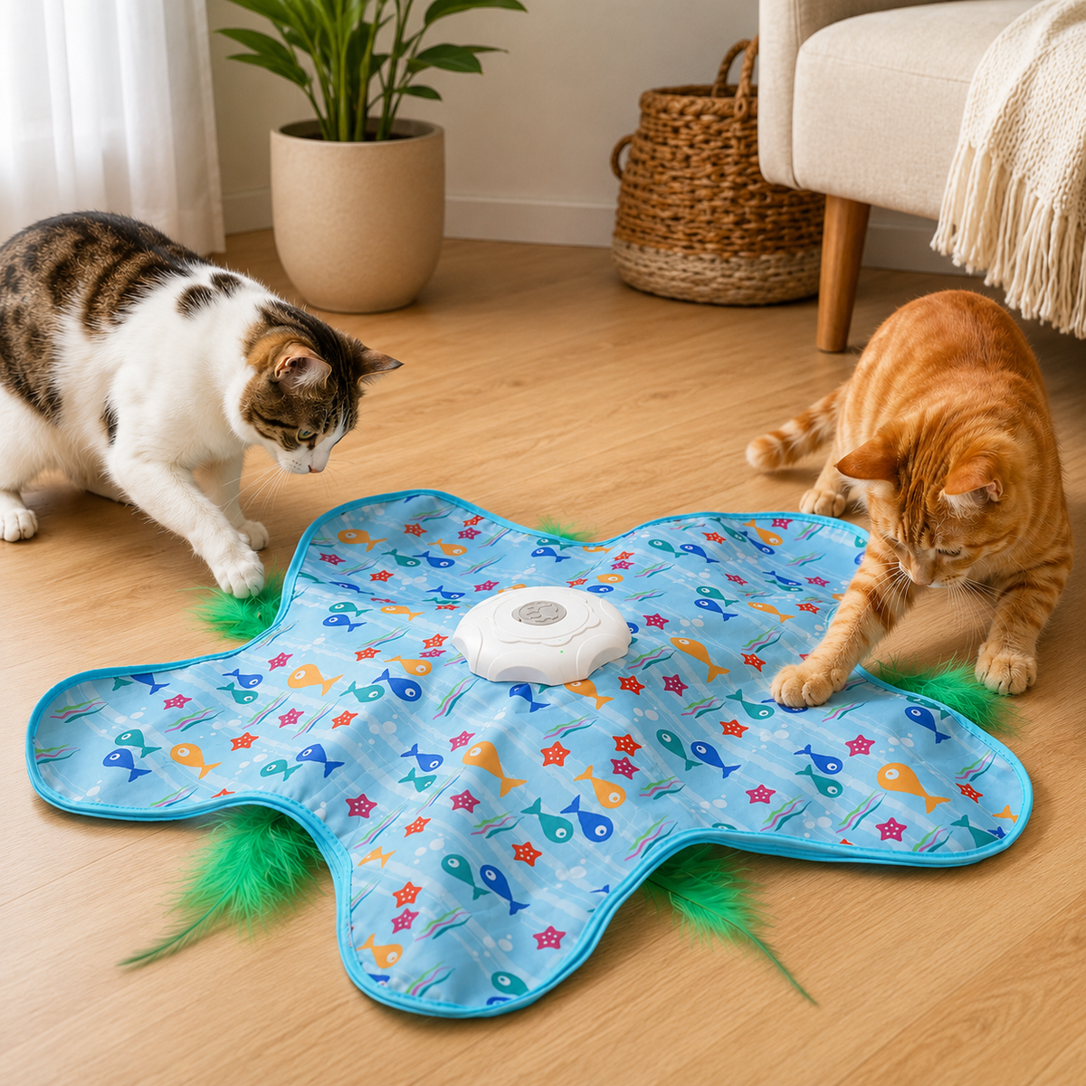 Brinquedo Tapete Elétrico Interativo para Gatos e Cachorros