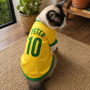Roupinha Pet Copa do Mundo| Personalizada com Nome