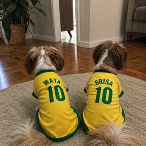 Roupinha Pet Copa do Mundo| Personalizada com Nome