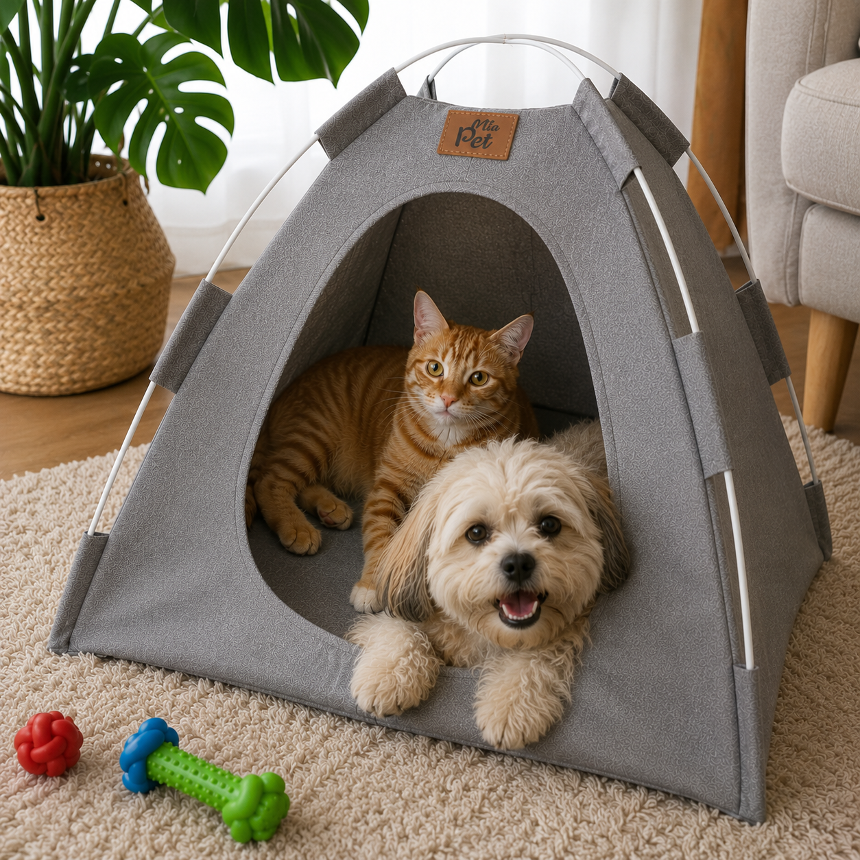 Cabana Tenda Pet para Cães e Gatos Pequenos