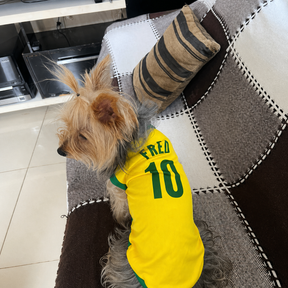 Roupinha Pet Copa do Mundo| Personalizada com Nome