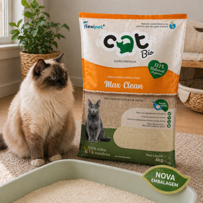 Areia Anti-Odor para Gatos – Elimine o Cheiro na Hora 12 Kg (3 pacotes de 4 kg)