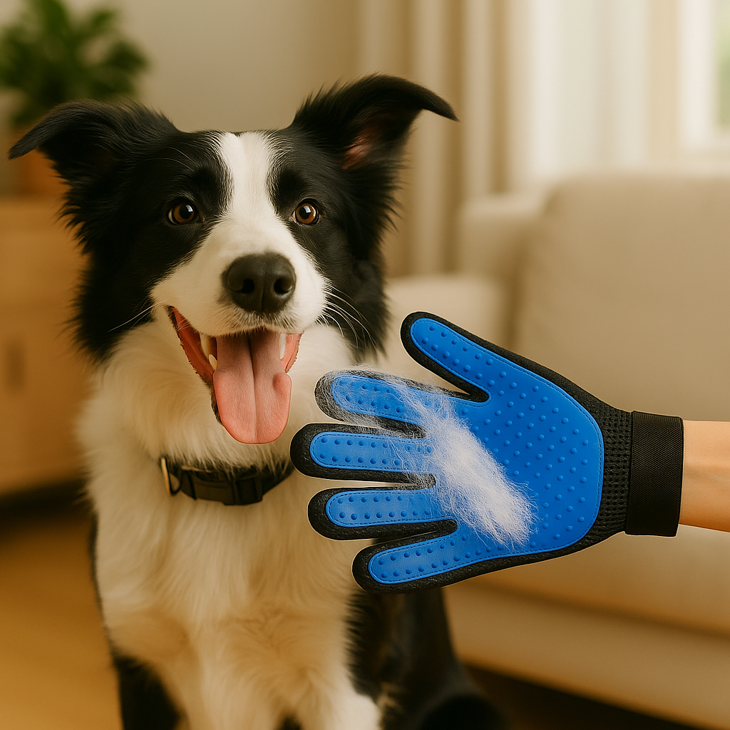 Luva Tira Pelos Magnética para Pets