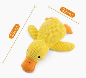 Brinquedo Pelúcia Mordedor Pato Sonoro para Cães