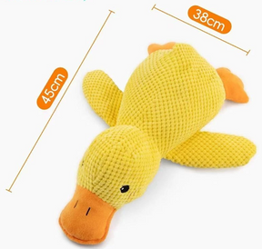 Brinquedo Pelúcia Mordedor Pato Sonoro para Cães
