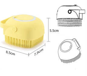 Escova Banho Pet com Dispenser