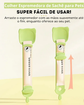 Colher Espremedoura de Sachê Para Gatos