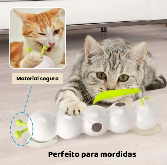 Binquedo Lagarta Interativa com Cauda Automática para Gatos