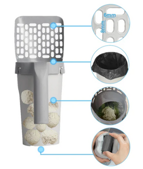 Pá Higiênica com Dispenser para Gatos