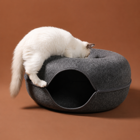 Cama Túnel Donut para Gatos 2 em 1 – Conforto e Diversão