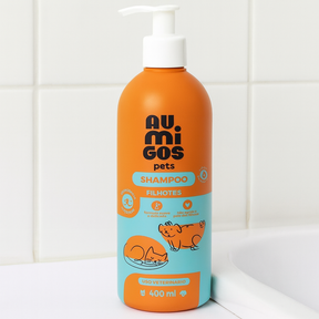 Shampoo Pet Filhotes Au.Migos 400ml – Cães e Gatos