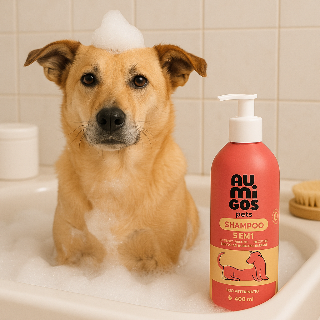 Shampoo 5 em 1 Para Pets – Au.Migos 400ml