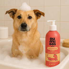 Shampoo 5 em 1 Para Pets – Au.Migos 400ml