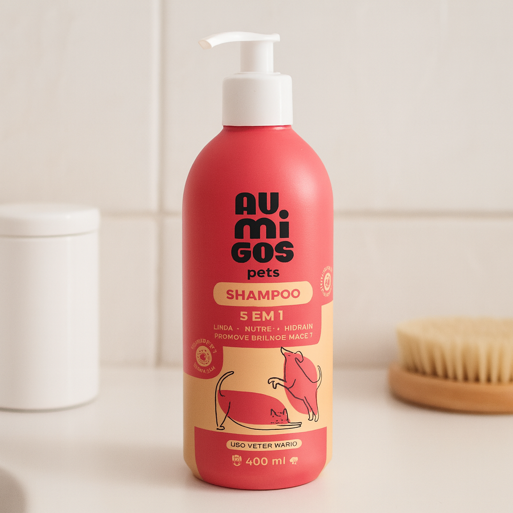 Shampoo 5 em 1 Para Pets – Au.Migos 400ml