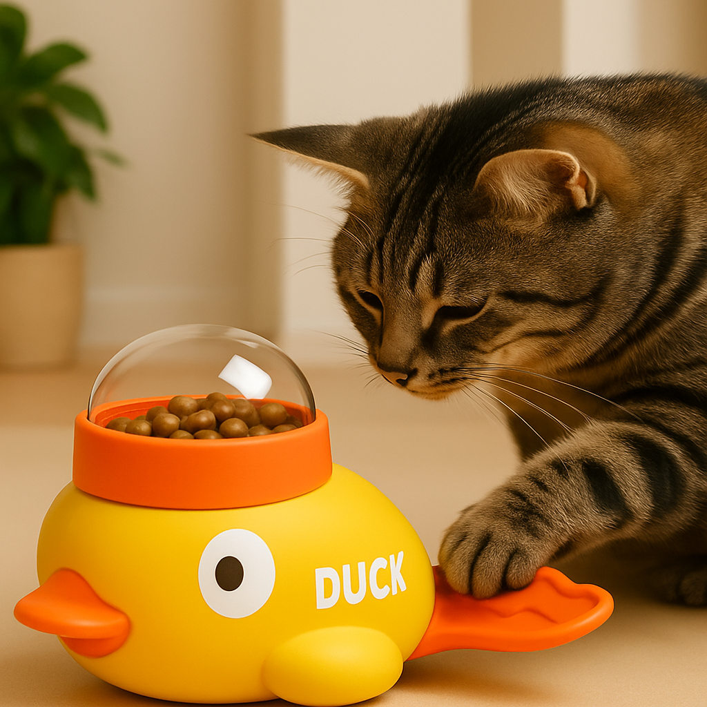 Comedouro Inteligente para Pets – Formato de Pato