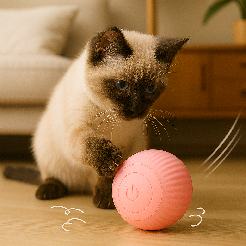 Bolinha Interativa Inteligente PetSmart™ – Diversão Sem Fim para Cães e Gatos!