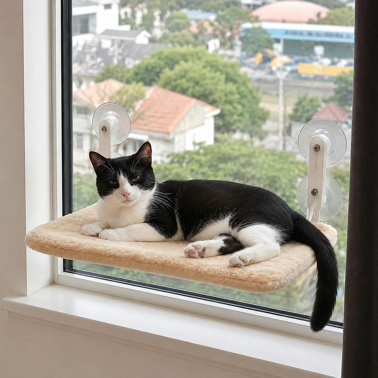 Cama Suspensa para Gatos com Ventosa de Janela