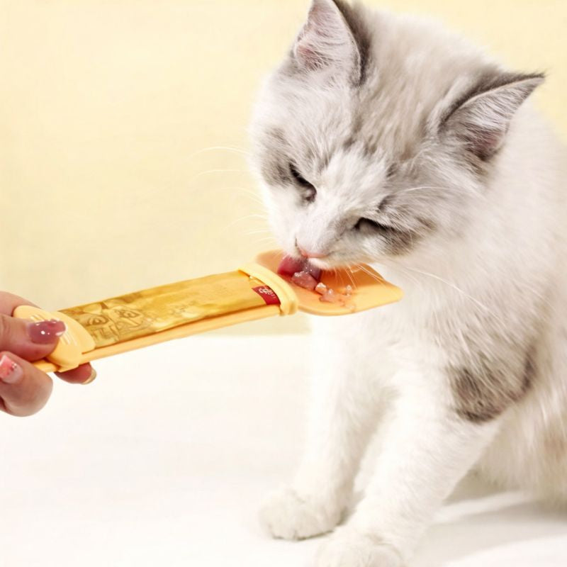 Colher Espremedoura de Sachê Para Gatos