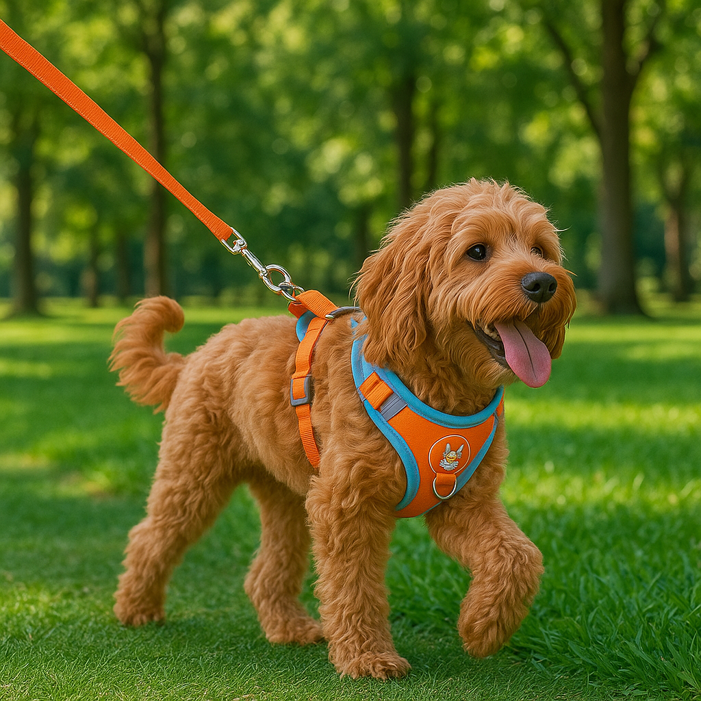 Coleira Peitoral Antipuxão com Guia – Para Cães e Gatos