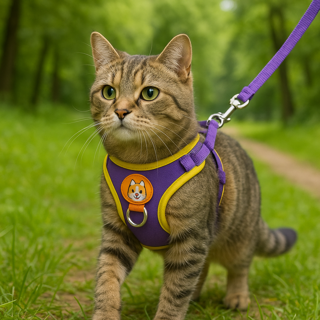 Coleira Peitoral Antipuxão com Guia – Para Cães e Gatos