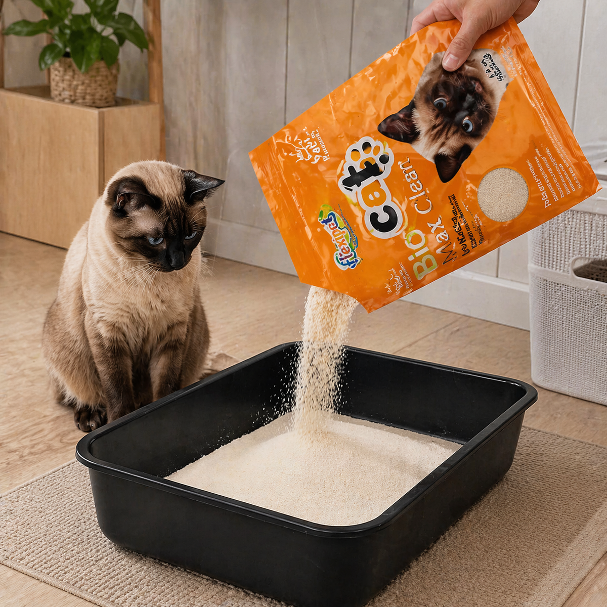 Areia Anti-Odor para Gatos – Elimine o Cheiro na Hora 12 Kg (3 pacotes de 4 kg)