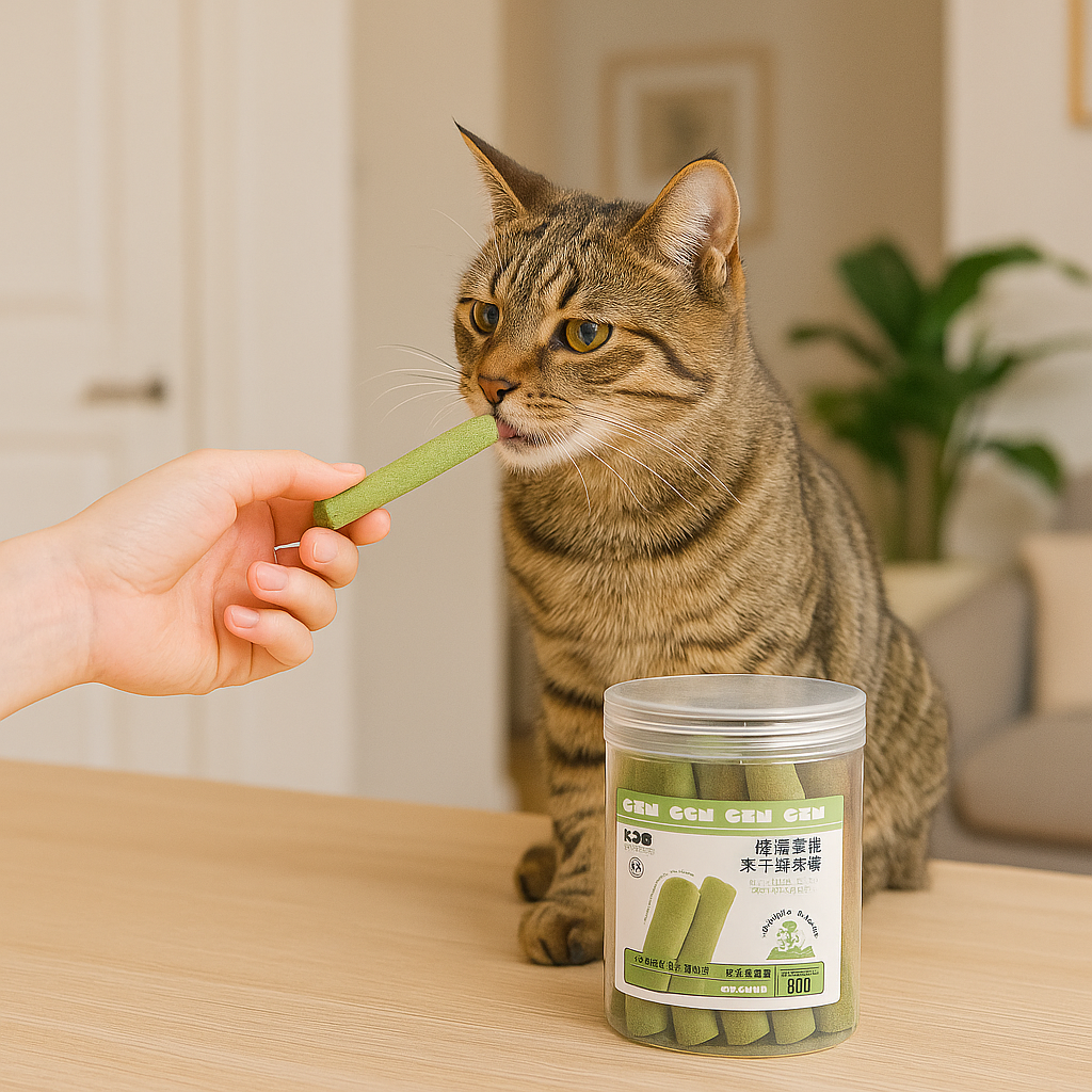 Bastão de Grama para Gatos – Higiene Dental e Estímulo Natural
