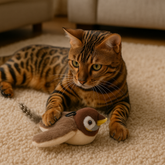 Pássaro Interativo com Som Real para Gatos