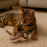 Pássaro Interativo com Som Real para Gatos